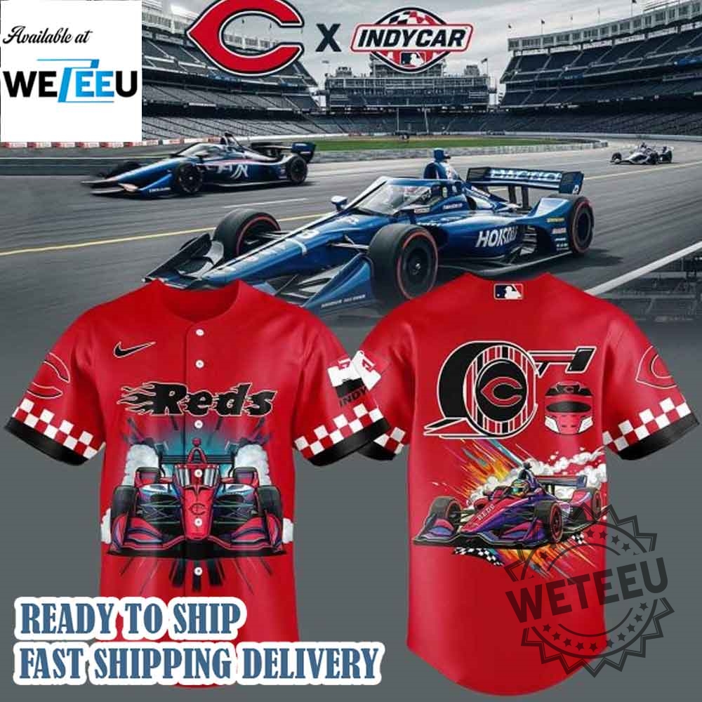 "Unique 2025 Team Jerseys: Dodgers, Reds, Blue Jays, Padres, Pirates" 3 Cincinnati Reds X F1 Indycar 2025 Jersey