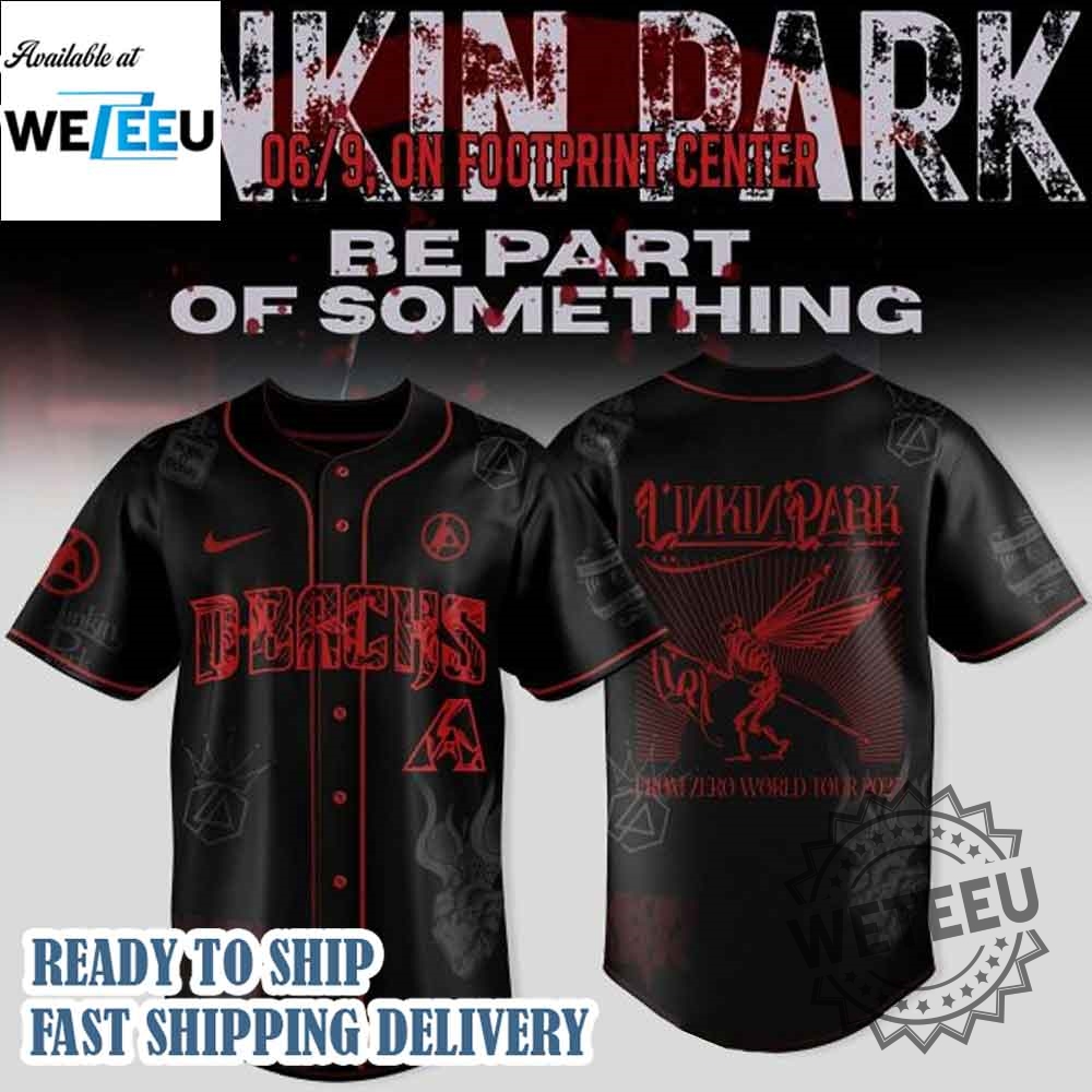 Arizona Diamondbacks Linkin Park From Zero World Tour 2025 Baseball Jersey 3 Arizona Diamondbacks Linkin Park From Zero World Tour 2025 Baseball Jersey