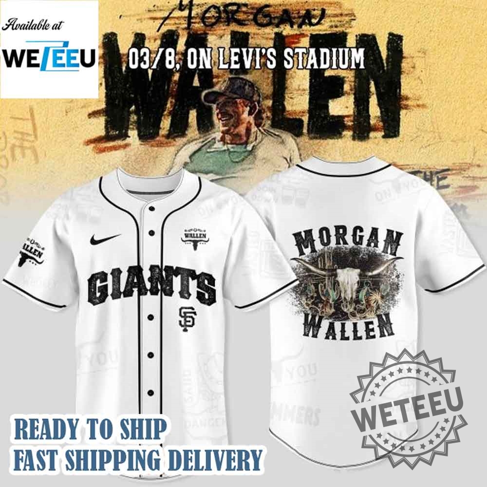"Unique 2025 Team Jerseys: Dodgers, Reds, Blue Jays, Padres, Pirates" 10 San Francisco Giants X Morgan Wallen Im The Problem Tour 2025 Jersey