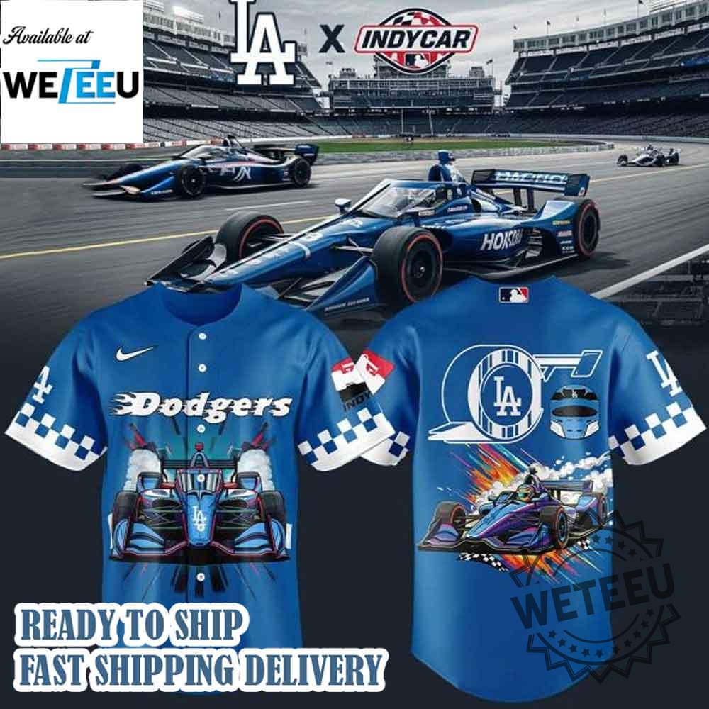 "Unique 2025 Team Jerseys: Dodgers, Reds, Blue Jays, Padres, Pirates" 12 Los Angeles Dodgers X F1 Indycar 2025 Jersey