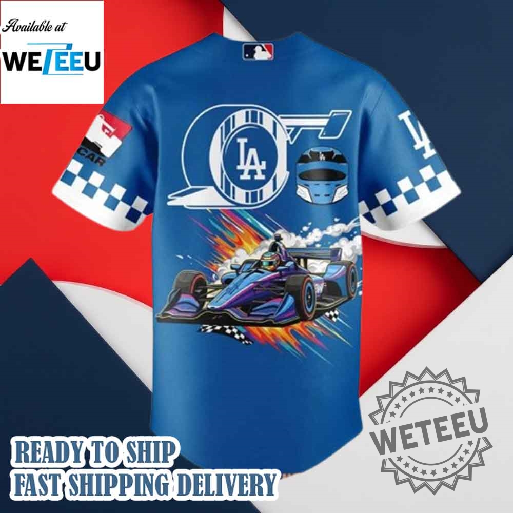 Los Angeles Dodgers X F1 Indycar 2025 Jersey 4 Los Angeles Dodgers x F1 IndyCar 2025 Jersey