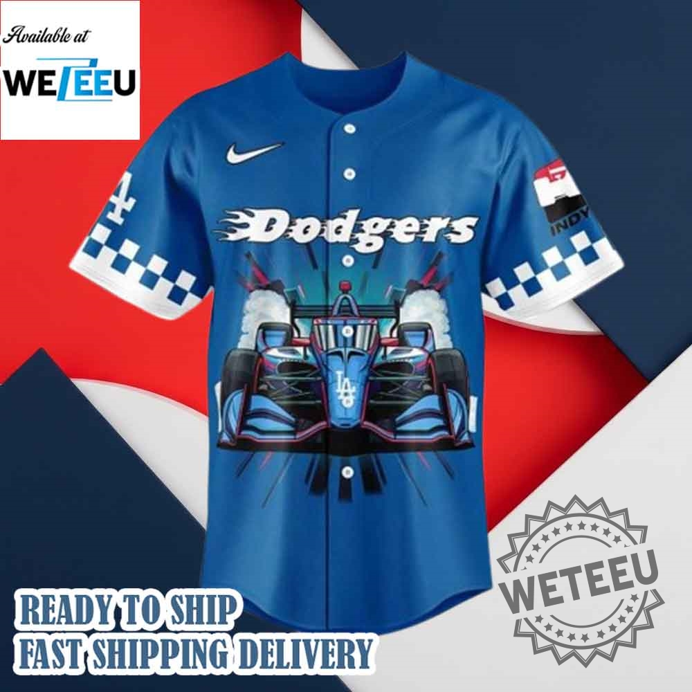Los Angeles Dodgers X F1 Indycar 2025 Jersey 5 Los Angeles Dodgers x F1 IndyCar 2025 Jersey
