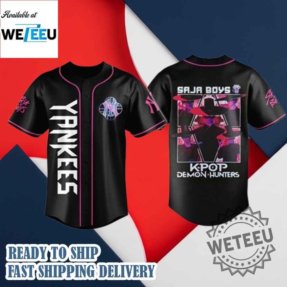 2025 Ny Yankees Kpop Demon Hunters Saja Boys Jersey