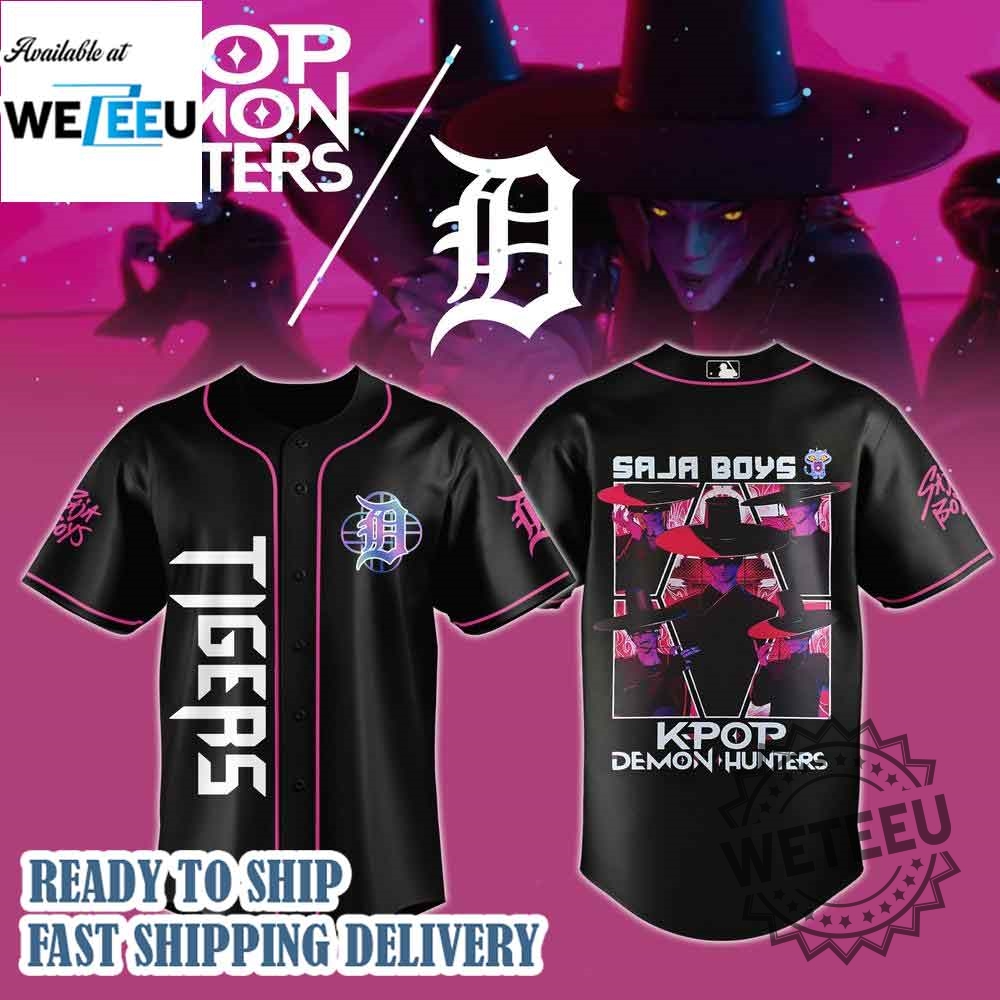 2025 Tigers Kpop Demon Hunters Saja Boys Jersey 3 2025 Tigers KPop Demon Hunters Saja Boys Jersey