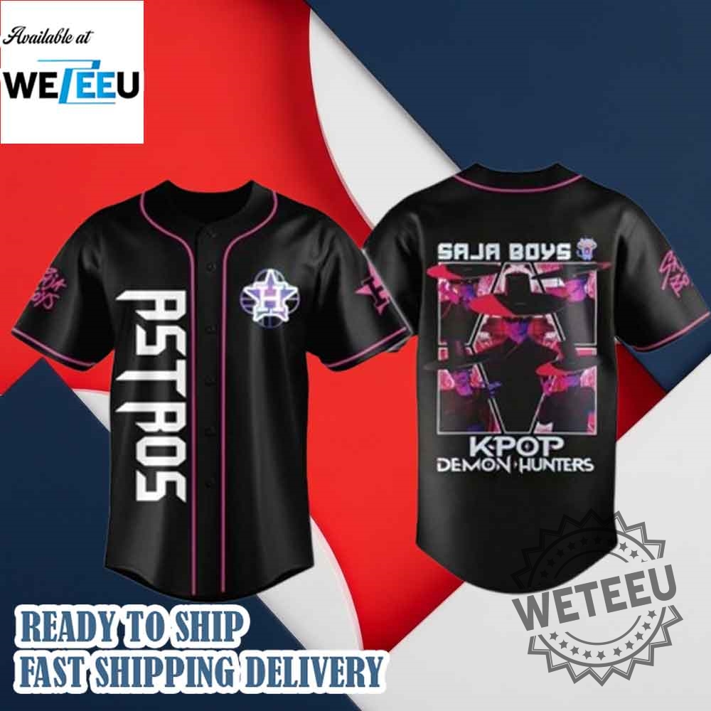 2025 Astros Kpop Demon Hunters Saja Boys Jersey