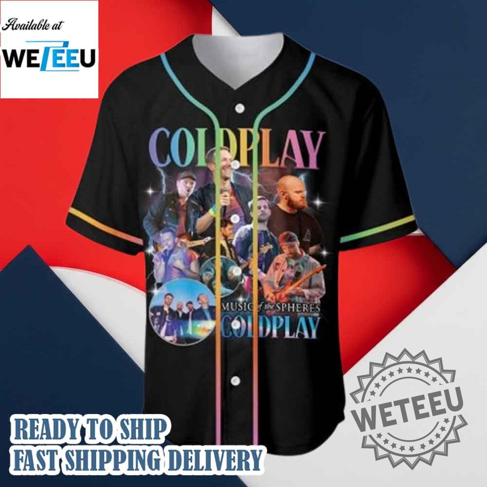 Vintage Coldplay Music Of The Spheres World Tour Baseball Jersey 6 Vintage Coldplay Music of the Spheres World Tour Baseball Jersey