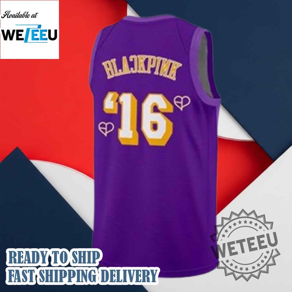 Los Angeles Lakers X Blackpink World Tour 25 Basketball Jersey 4 Los Angeles Lakers x Blackpink World Tour 25 Basketball Jersey