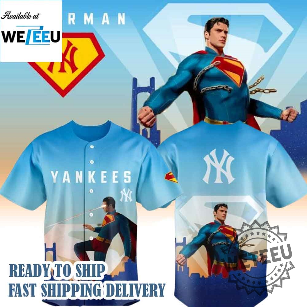 "Top 5 Must-Have Custom Jerseys for Baseball and Basketball Fans" 7 New York Yankees X Superman Unbreakable Spirit Jersey