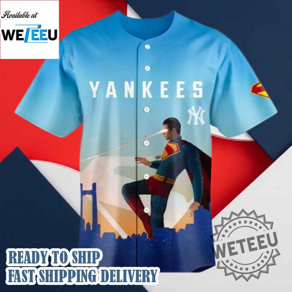 New York Yankees X Superman Unbreakable Spirit Jersey 6 New York Yankees x Superman Unbreakable Spirit Jersey