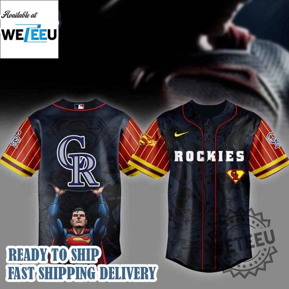"Top 5 Must-Have Custom Jerseys for Baseball and Basketball Fans" 9 Colorado Rockies Mlb X Superman Baseball Jersey