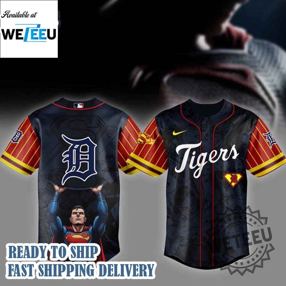 "Top 5 Must-Have Custom Jerseys for Baseball and Basketball Fans" 10 Detroit Tigers Mlb X Superman Baseball Jersey