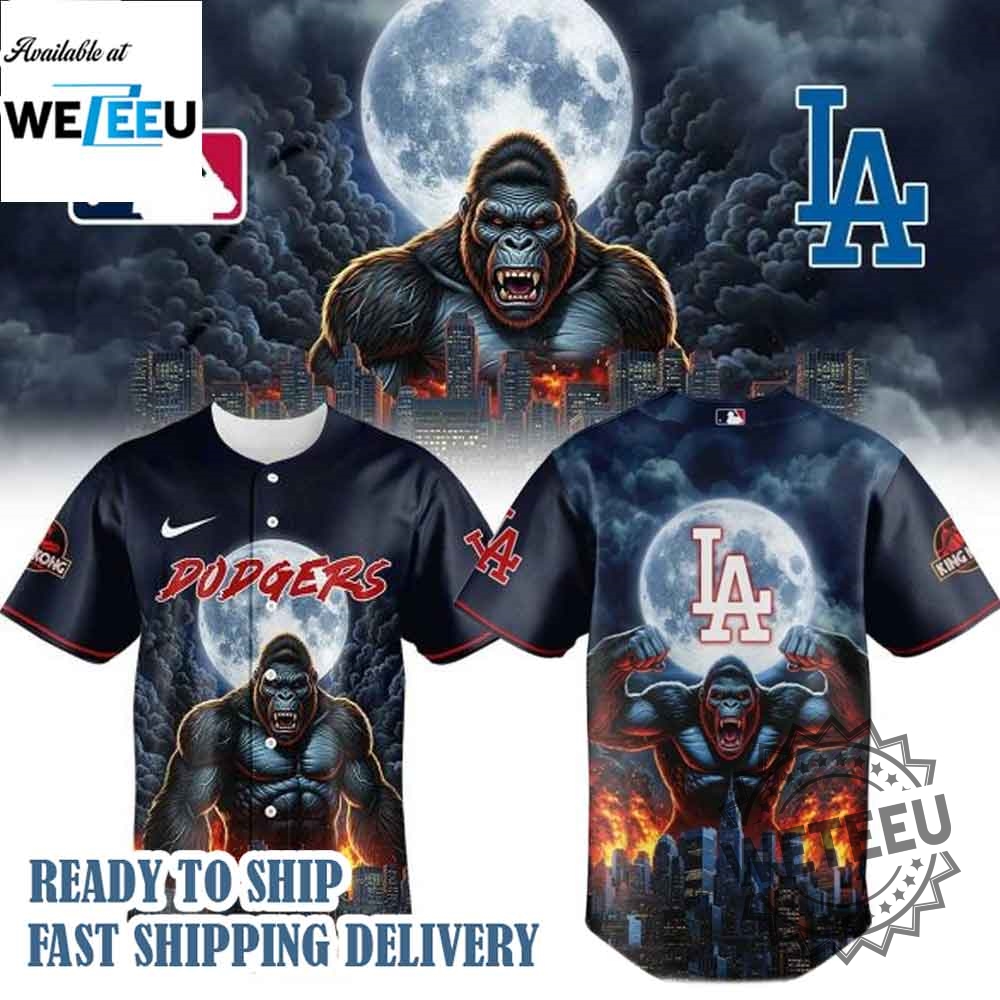 "Top 5 Must-Have Custom Jerseys for Baseball and Basketball Fans" 14 Los Angeles Dodgers King Kong 2025 Jersey