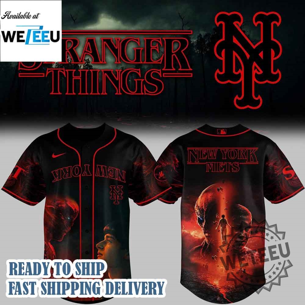 "Top 5 Must-Have Custom Jerseys for Baseball and Basketball Fans" 15 New York Mets 2025 Stranger Things Baseball Jersey