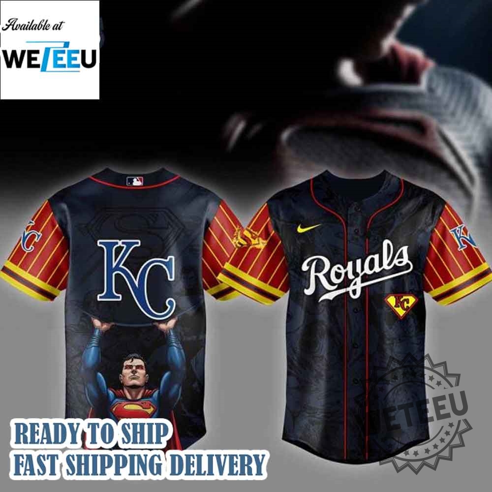 "Top 5 Must-Have Custom Jerseys for Baseball and Basketball Fans" 17 Kansas City Royals Mlb X Superman Baseball Jersey