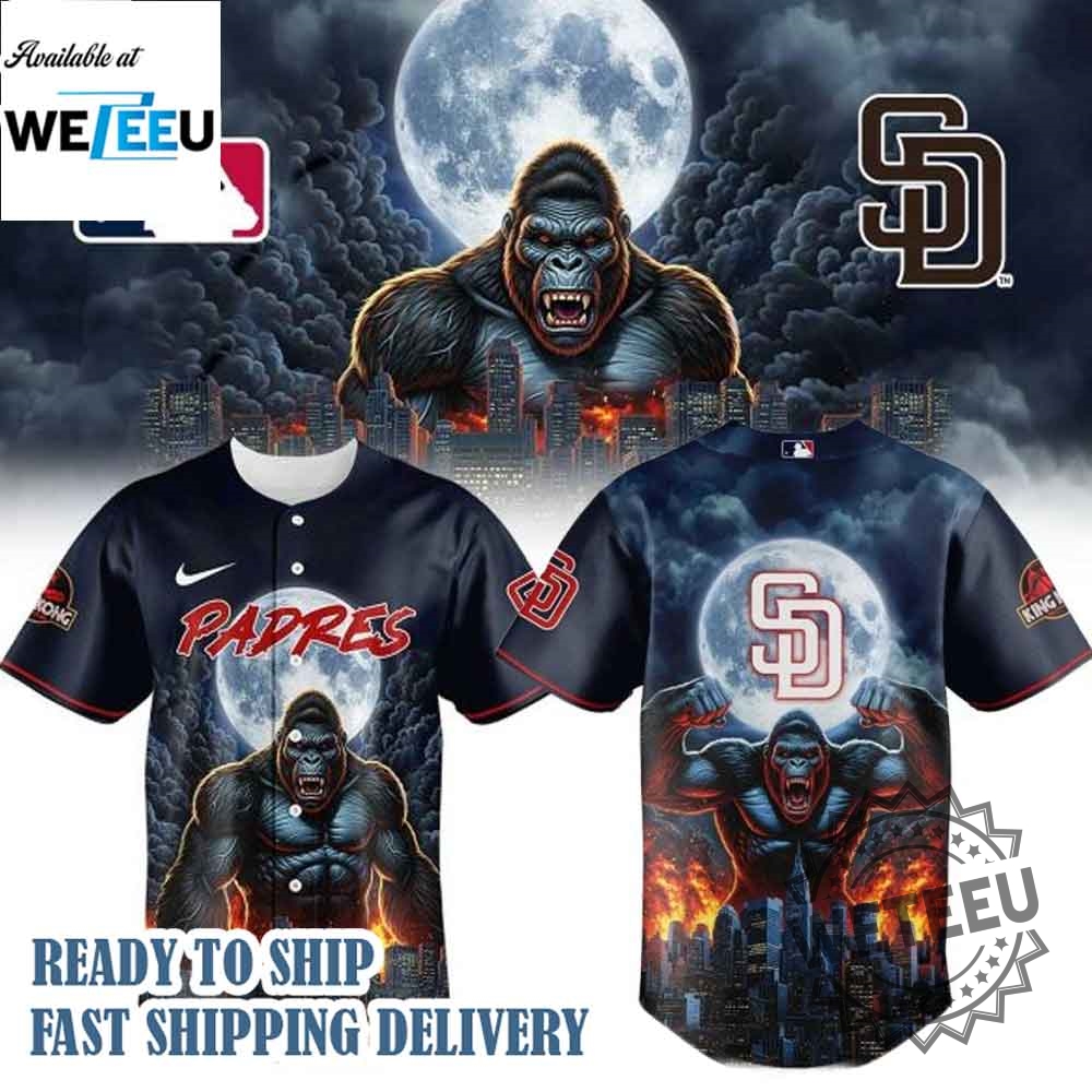 "Top 5 Must-Have Custom Jerseys for Baseball and Basketball Fans" 20 San Diego Padres X King Kong 2025 Jersey