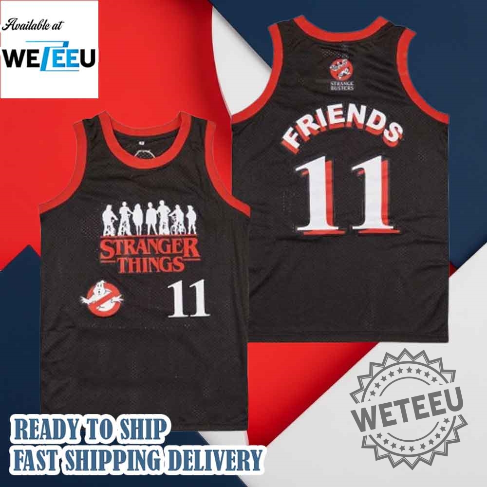 Stranger Things Eleven 11 Friends Basketball Jersey 3 Stranger Things Eleven 11 Friends Basketball Jersey