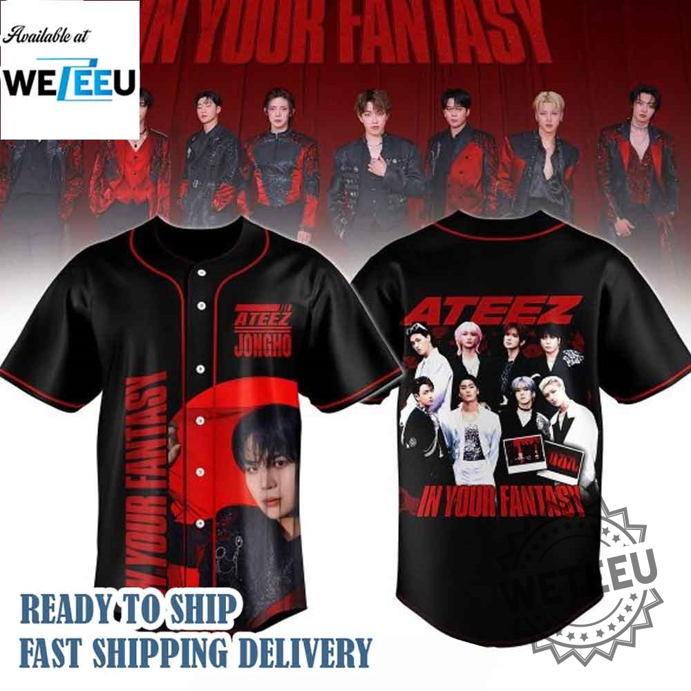 Ateez Jongho 2025 World Tour In Your Fantasy Jersey