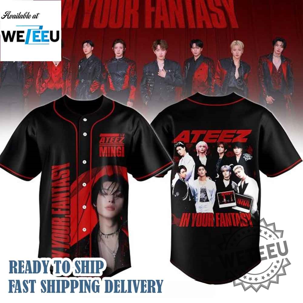 Ateez Mingi 2025 World Tour In Your Fantasy Jersey