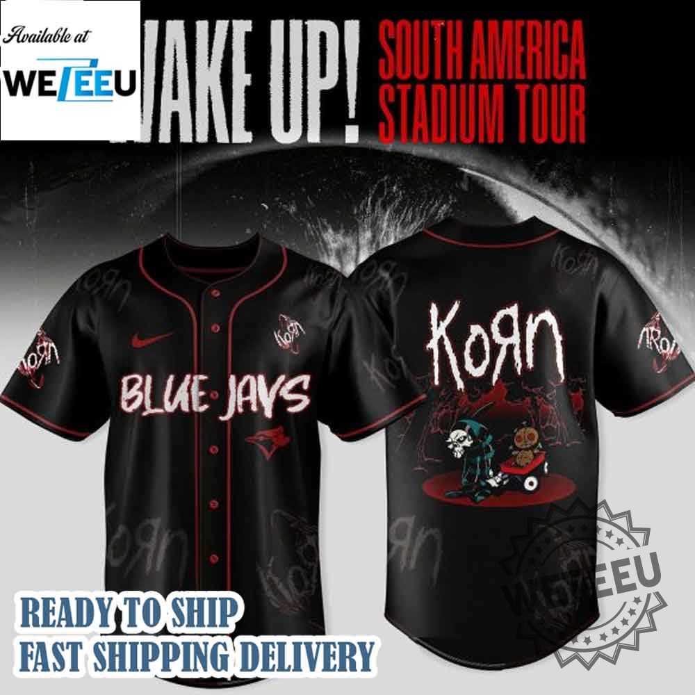 Toronto Blue Jays X Korn Wake Up South America Stadium Tour 2025 Jersey