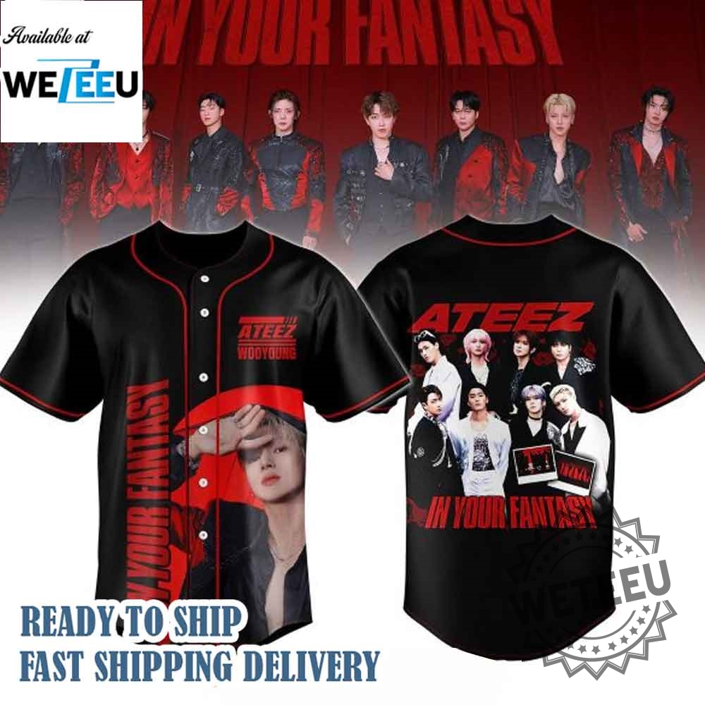 Ateez Wooyoung 2025 World Tour In Your Fantasy Jersey