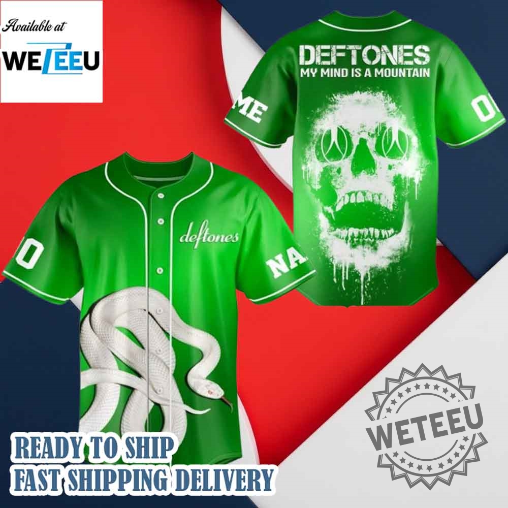 Deftones My Mind Is A Mountain Custom Baseball Jersey