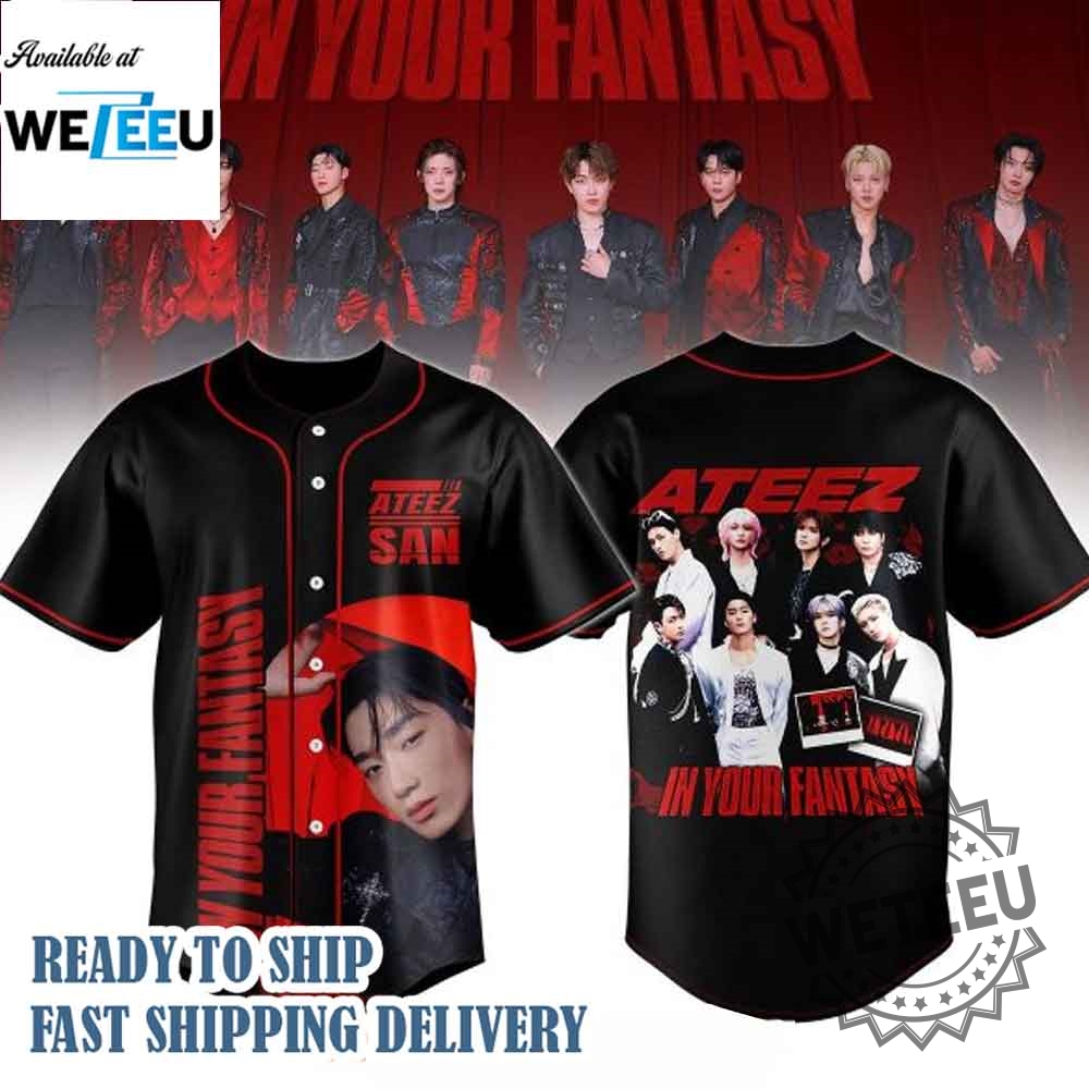 Ateez San 2025 World Tour In Your Fantasy Jersey