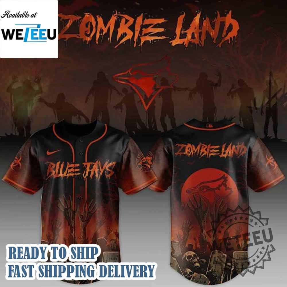 Toronto Blue Jays Mlb X Zombie Land Baseball Jersey 3 Toronto Blue Jays MLB X Zombie Land Baseball Jersey