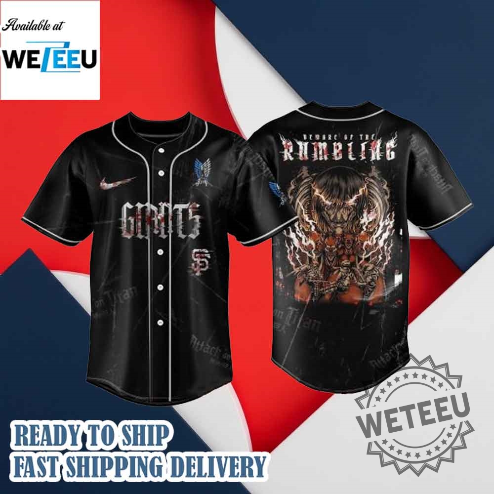 San Francisco Giants X Attack On Titan Beyon The Walls World Tour 2025 Jersey