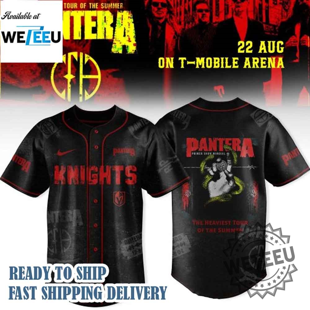Vegas Golden Knights X Pantera Summer Tour 2025 Jersey 3 Vegas Golden Knights x Pantera Summer Tour 2025 Jersey