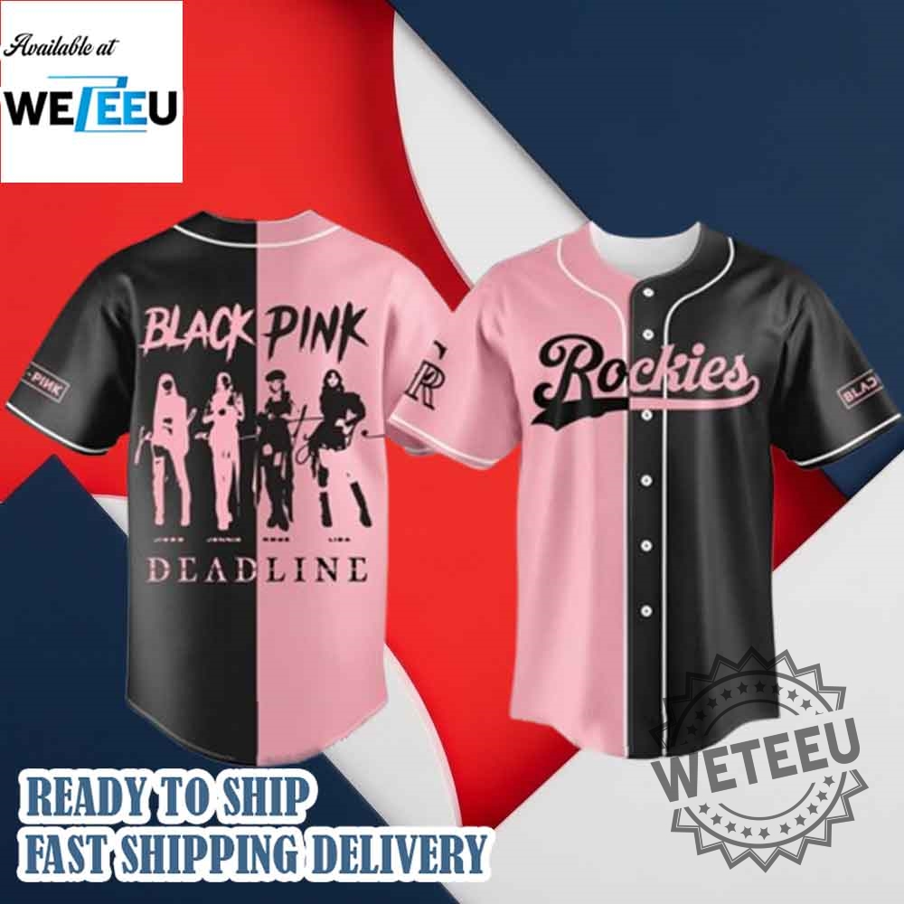 "Shop Exclusive 2025 Crossover Jerseys: Giants, Rangers, Knights & More" 5 Colorado Rockies Mlb X Blackpink Baseball Jersey