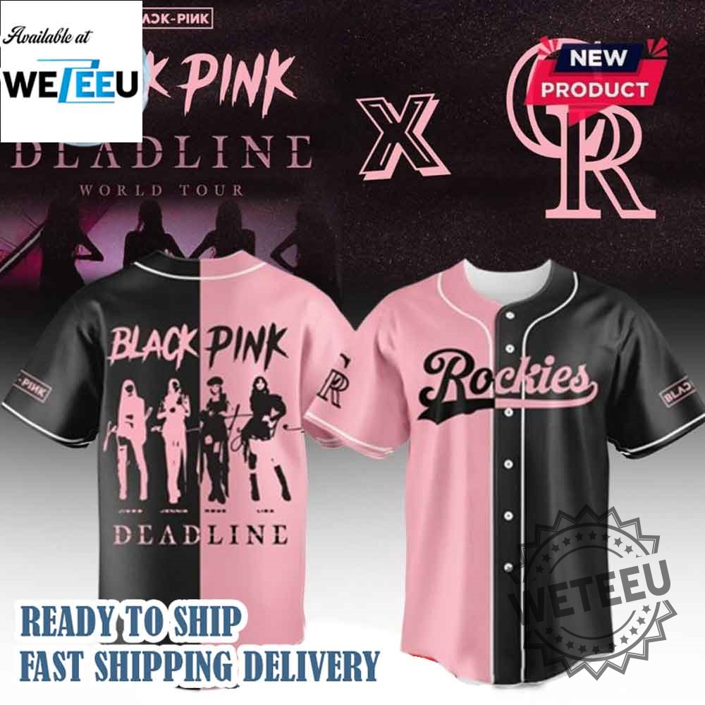 Colorado Rockies Mlb X Blackpink Baseball Jersey 3 Colorado Rockies MLB x BLACKPINK Baseball Jersey