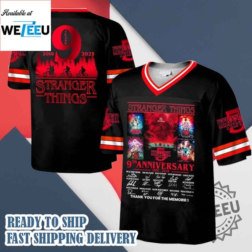 Stranger Things 5 One Last Adventure 2025 Football Jersey
