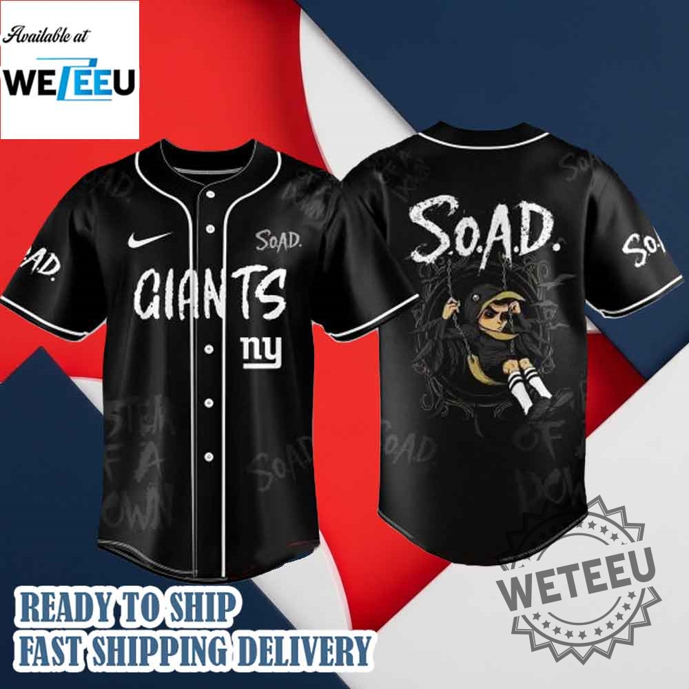 New York Giants X System Of A Down Wake Up Tour 2025 Jersey