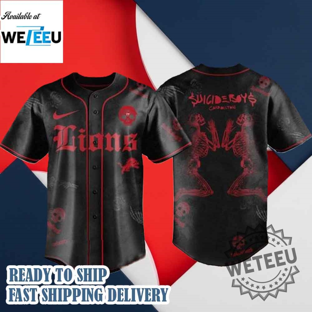 Detroit Lions X Suicideboys Greyday 2025 Jersey