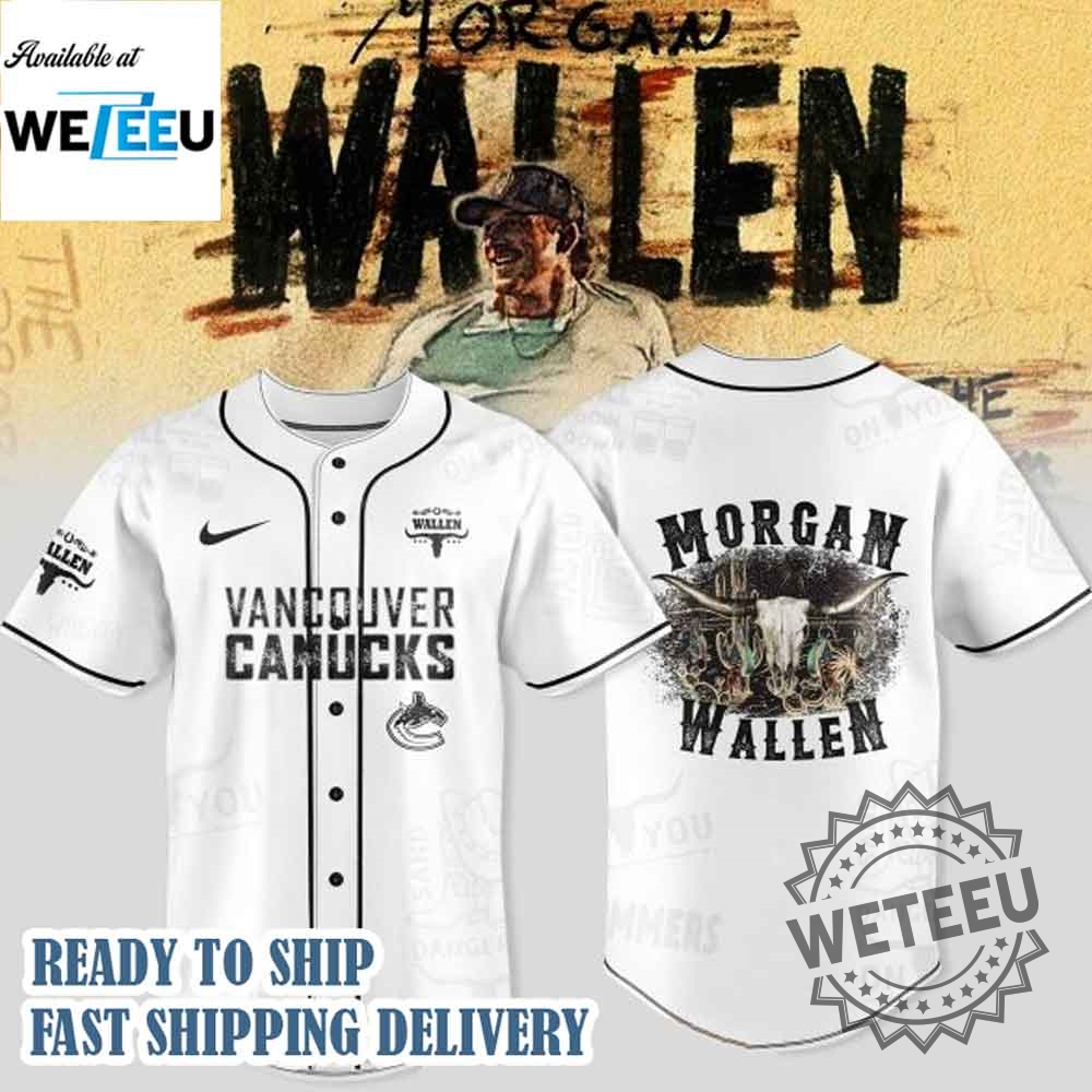 Vancouver Canucks X Morgan Wallen Im The Problem Tour 2025 Jersey