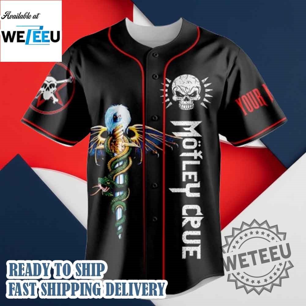 Mötley Crüe Music Personalized Baseball Jersey For Fans 6 Mötley Crüe Music Personalized Baseball Jersey For Fans
