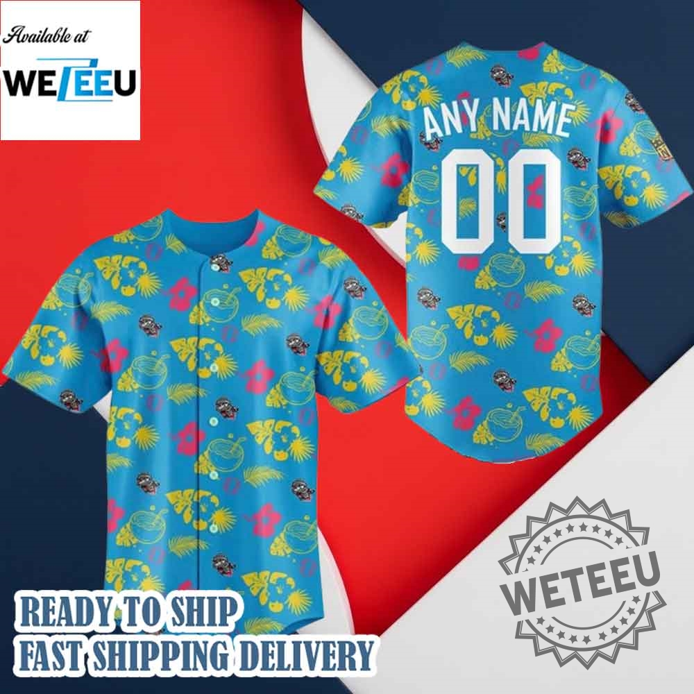 Rocket City Trash Pandas Hawaiian 2025 Baseball Jersey