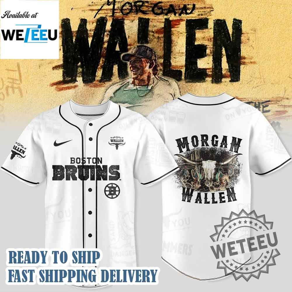 Boston Bruins X Morgan Wallen Im The Problem Tour 2025 Jersey
