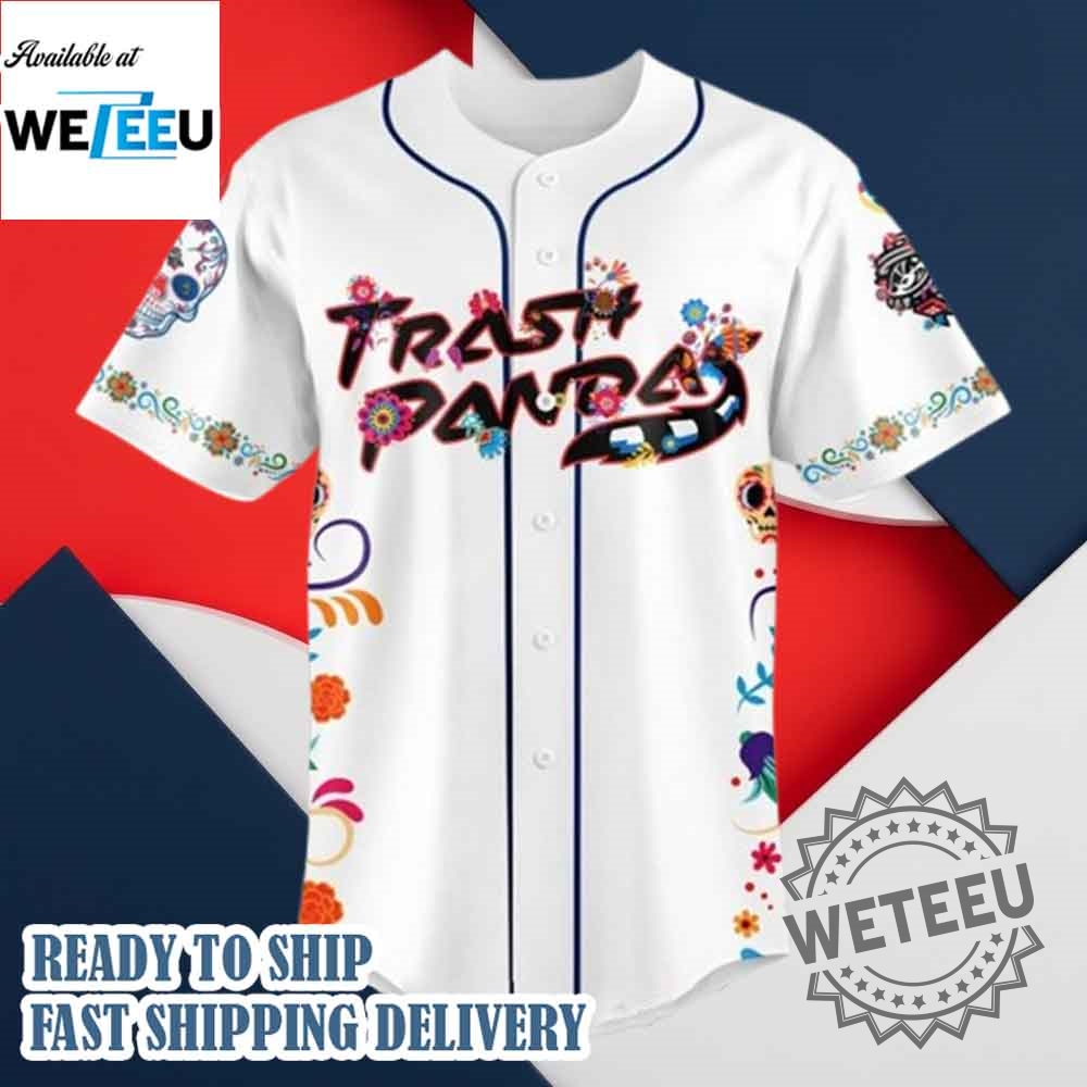 Trash Pandas Dia De Los Muertos 2025 Baseball Jersey 4 Trash Pandas Dia de los Muertos 2025 Baseball Jersey