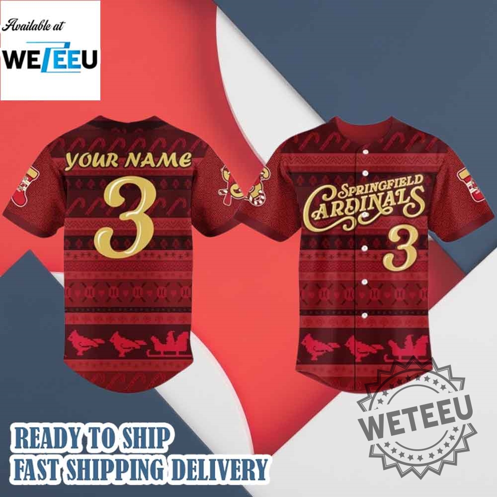 Springfield Cardinals New 2025 Christmas Jersey 7 Springfield Cardinals New 2025 Christmas Jersey