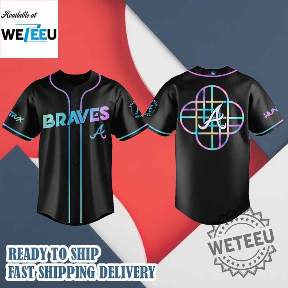 Atlanta Braves Mlb X Kpop Demon Hunters Logo Baseball Jersey 7 Atlanta Braves MLB x KPop Demon Hunters Logo Baseball Jersey