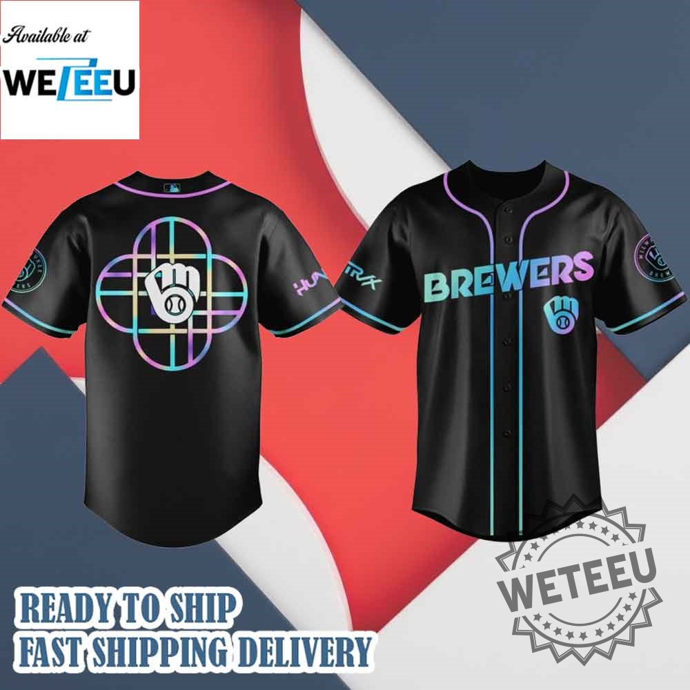 Milwaukee Brewers Mlb X Kpop Demon Hunters Logo Baseball Jersey 7 Milwaukee Brewers MLB x KPop Demon Hunters Logo Baseball Jersey