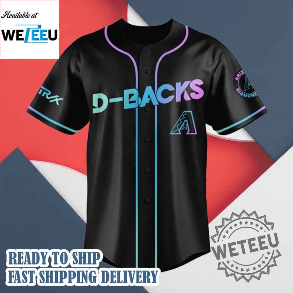 Arizona Diamondbacks Mlb X Kpop Demon Hunters Logo Baseball Jersey 5 Arizona Diamondbacks MLB x KPop Demon Hunters Logo Baseball Jersey