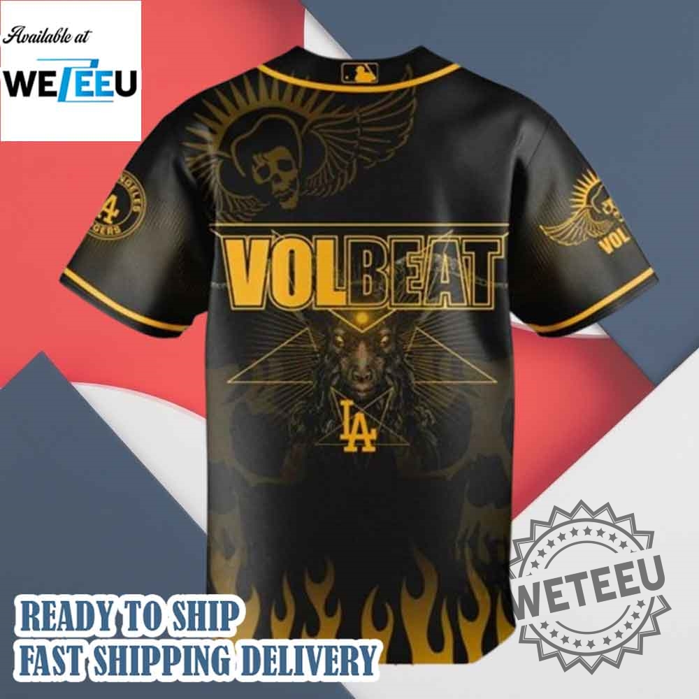 Los Angeles Dodgers X Volbeat Jersey 6 Los Angeles Dodgers x Volbeat Jersey