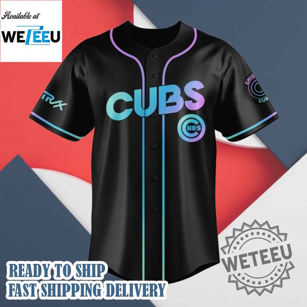 Chicago Cubs Mlb X Kpop Demon Hunters Logo Baseball Jersey 5 Chicago Cubs MLB x KPop Demon Hunters Logo Baseball Jersey