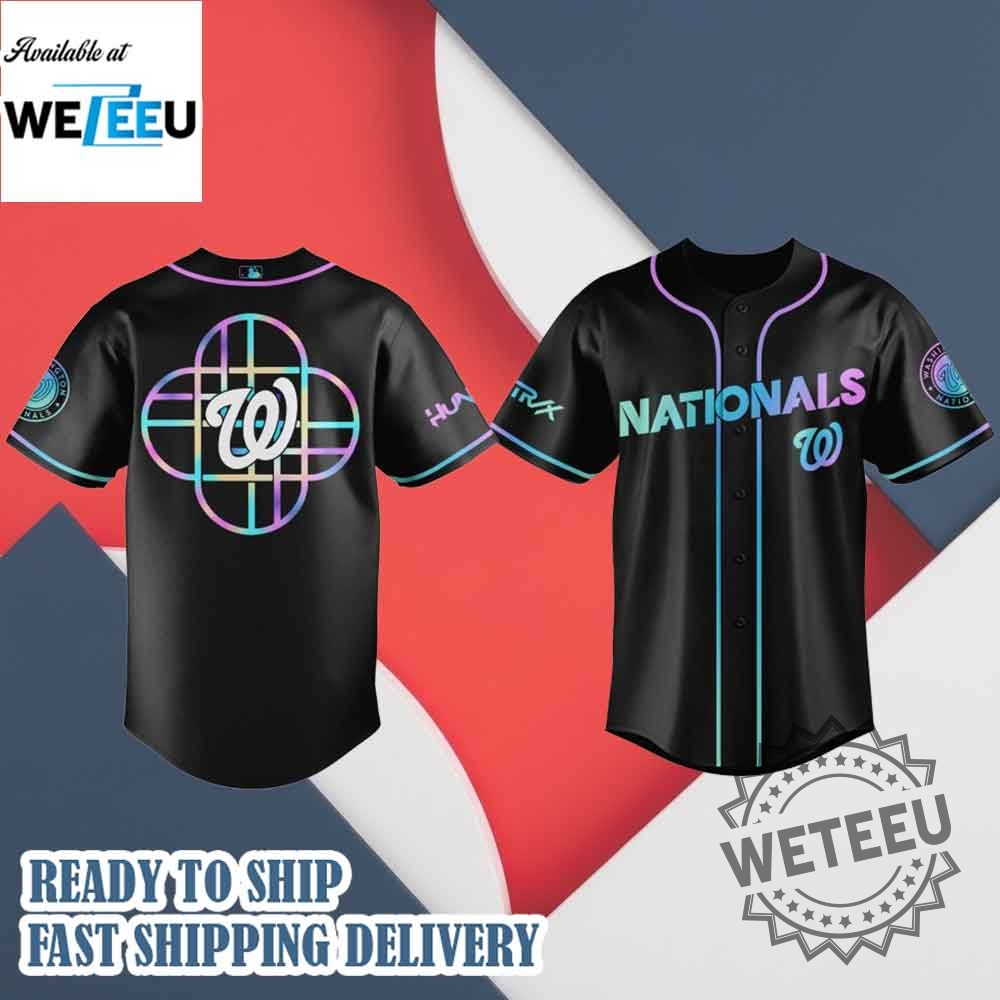 Washington Nationals Mlb X Kpop Demon Hunters Logo Baseball Jersey 7 Washington Nationals MLB x KPop Demon Hunters Logo Baseball Jersey