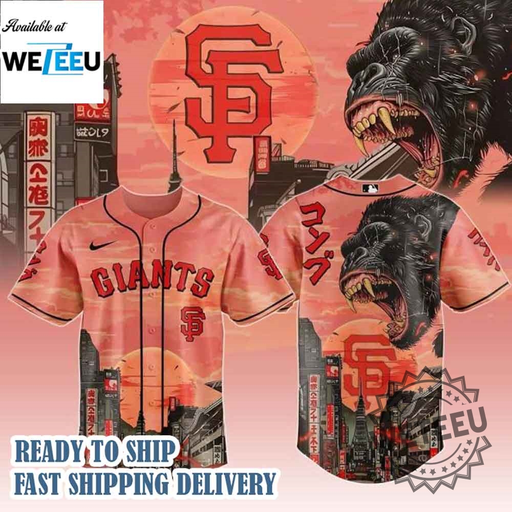 San Francisco Giants Mlb X Japanese Heritage Kong Custom Baseball Jersey