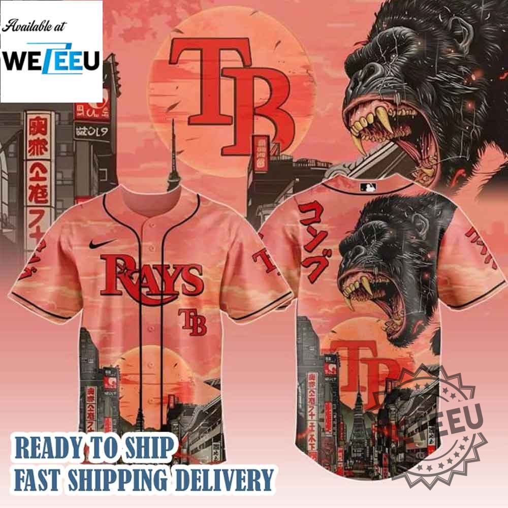 Tampa Bay Rays Mlb X Japanese Heritage Kong Custom Baseball Jersey