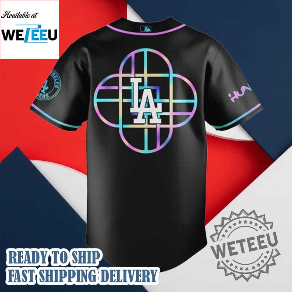 Los Angeles Dodgers Mlb X Kpop Demon Hunters Logo Baseball Jersey 5 Los Angeles Dodgers MLB x KPop Demon Hunters Logo Baseball Jersey