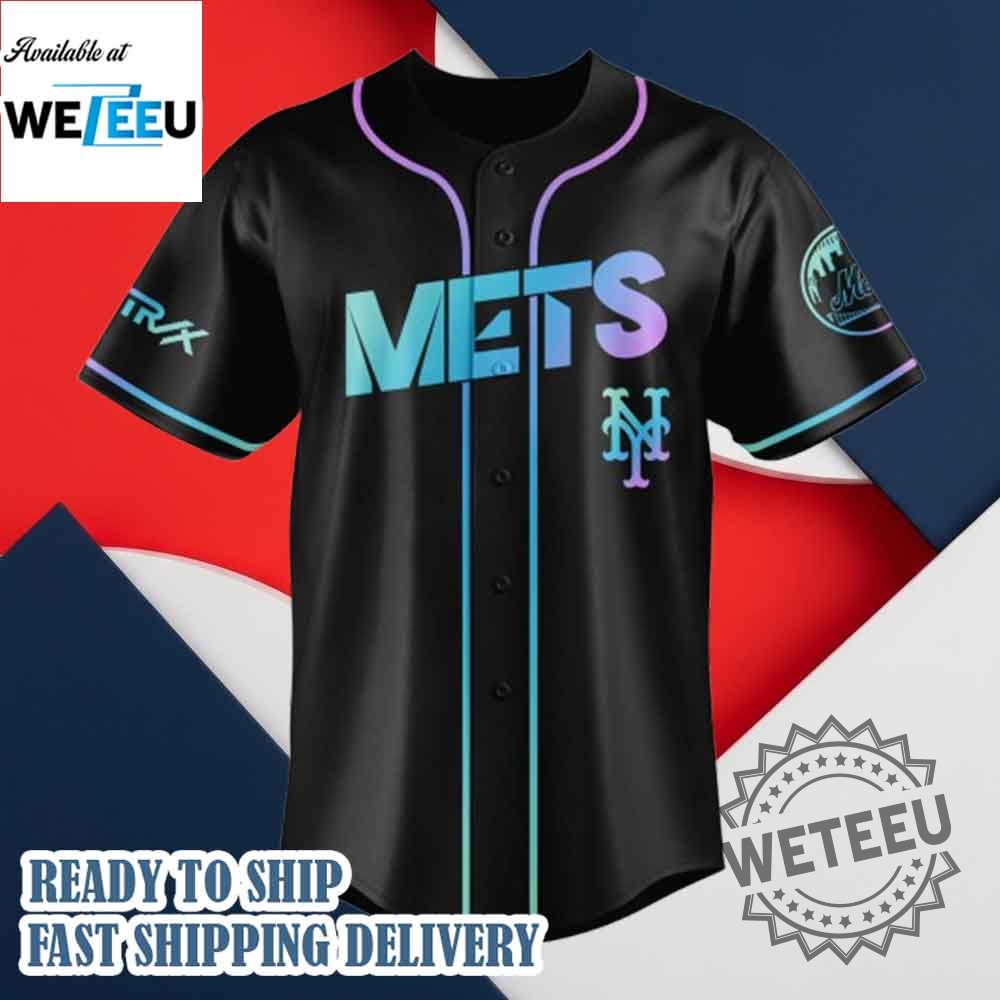 New York Mets Mlb X Kpop Demon Hunters Logo Baseball Jersey 4 New York Mets MLB x KPop Demon Hunters Logo Baseball Jersey